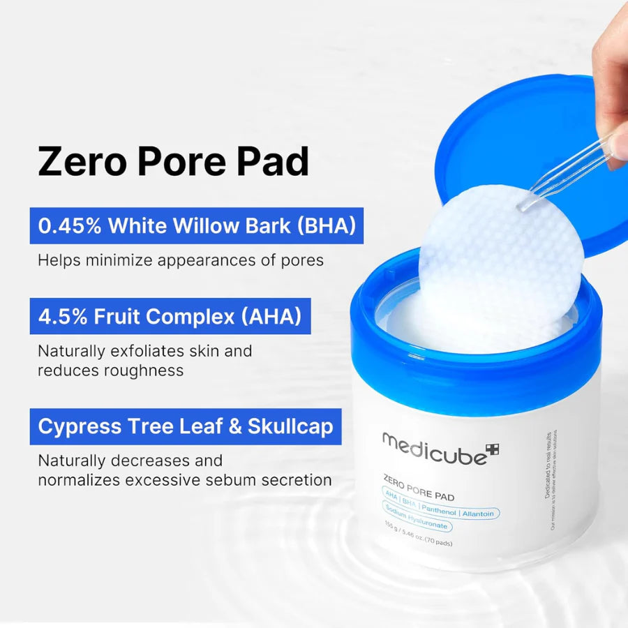 ✨ Medicube Zero Pore Pad — 70 Unidades