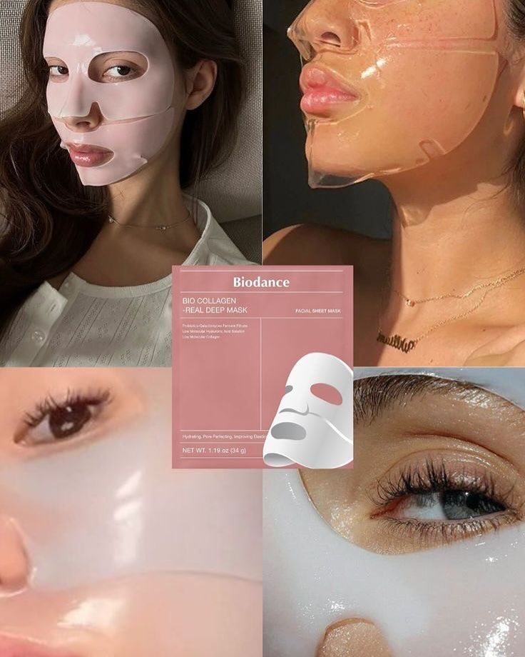 💖 Biodance Bio Collagen Real Deep Mask –4 Mascarillas Coreana de Colágeno Hidratante y Reafirmante 🪞✨