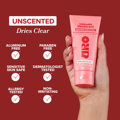 🌸URO Intimate Deodorant – Gel desodorante íntimo 60 ml | Frescura diaria sin irritación